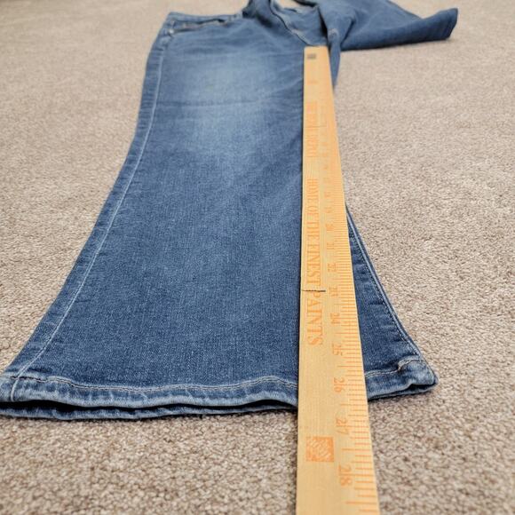 Classic Loft the curvy kick crop bootcut jeans sz 12/31 High rise blue. jean - Picture 3 of 12